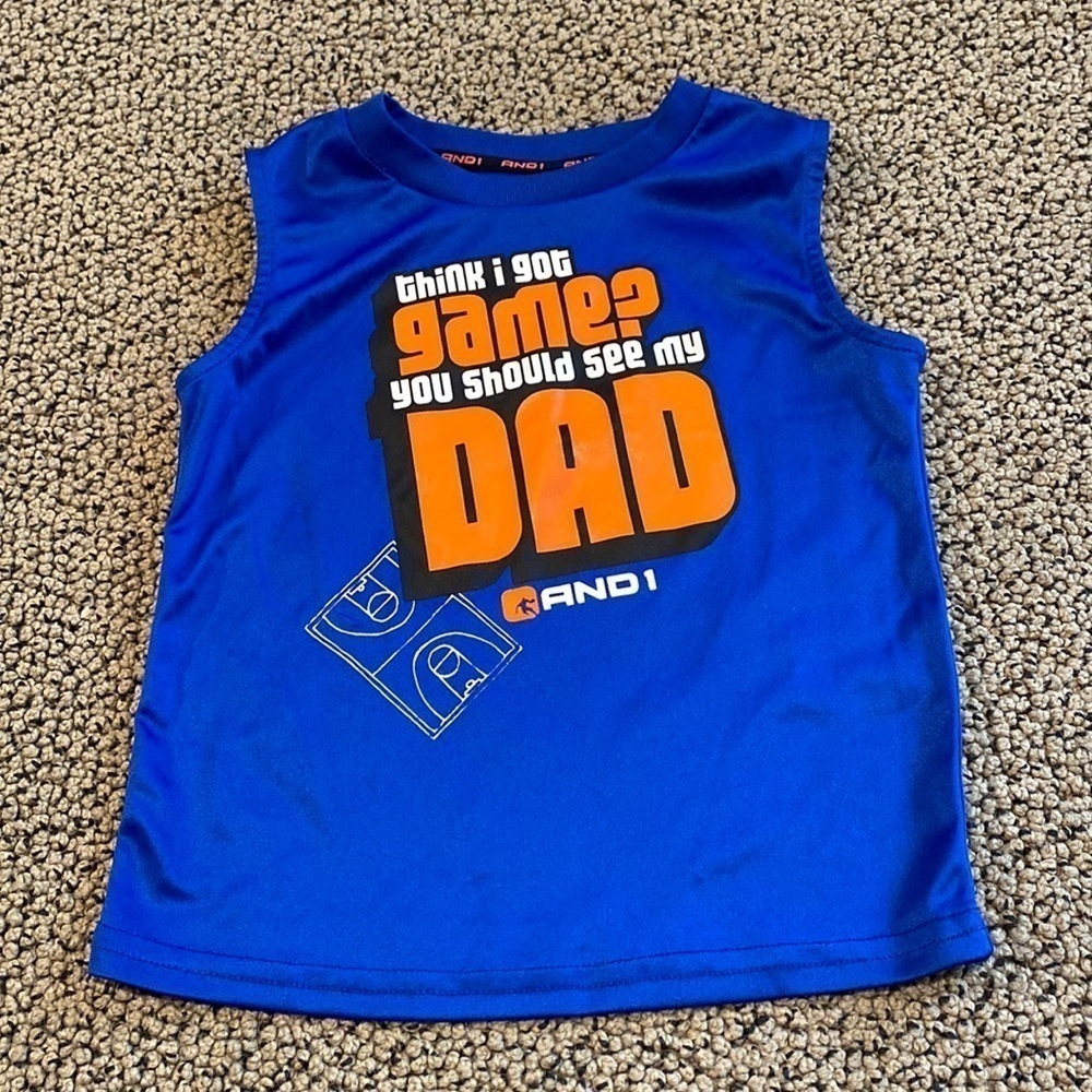 NWOT And 1 Orange & Blue Muscle Shirt Size 18 Months